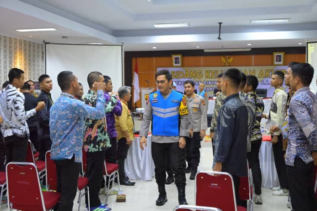 Polda Jambi Melaksanakan Sidang Kelulusan Akhir Penerimaan Bintara Brimob Polri Tahun Anggaran 2026