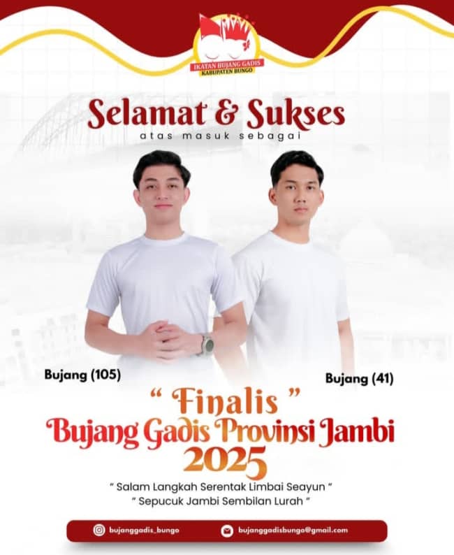 Raka Fariyadi Mewakili Kabupaten Bungo Dalam Pemilihan Bujang Gadis Provinsi Jambi Di Hotel Ballroom Swiss-Belhotel Jambi