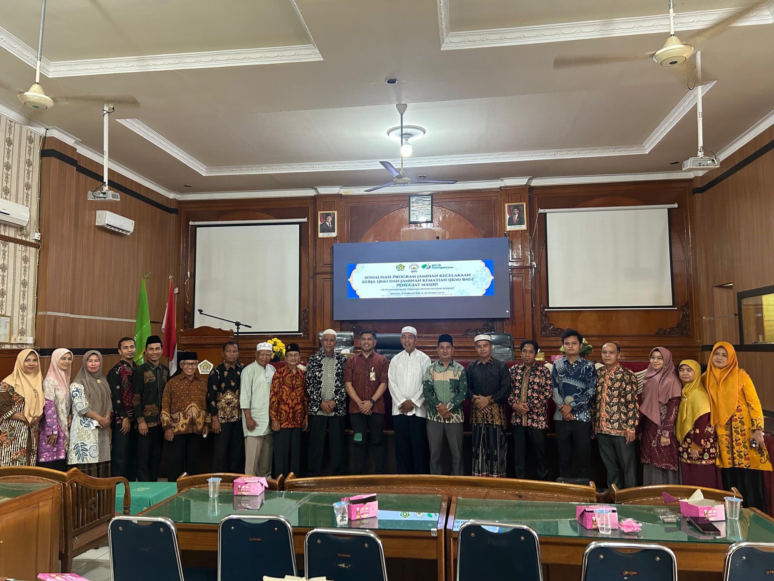 BPJS Ketenagakerjaan Merangin Melakukan Kerja sama Dengan DMI Merangin Terkait Perlindungan Marbot Masjid