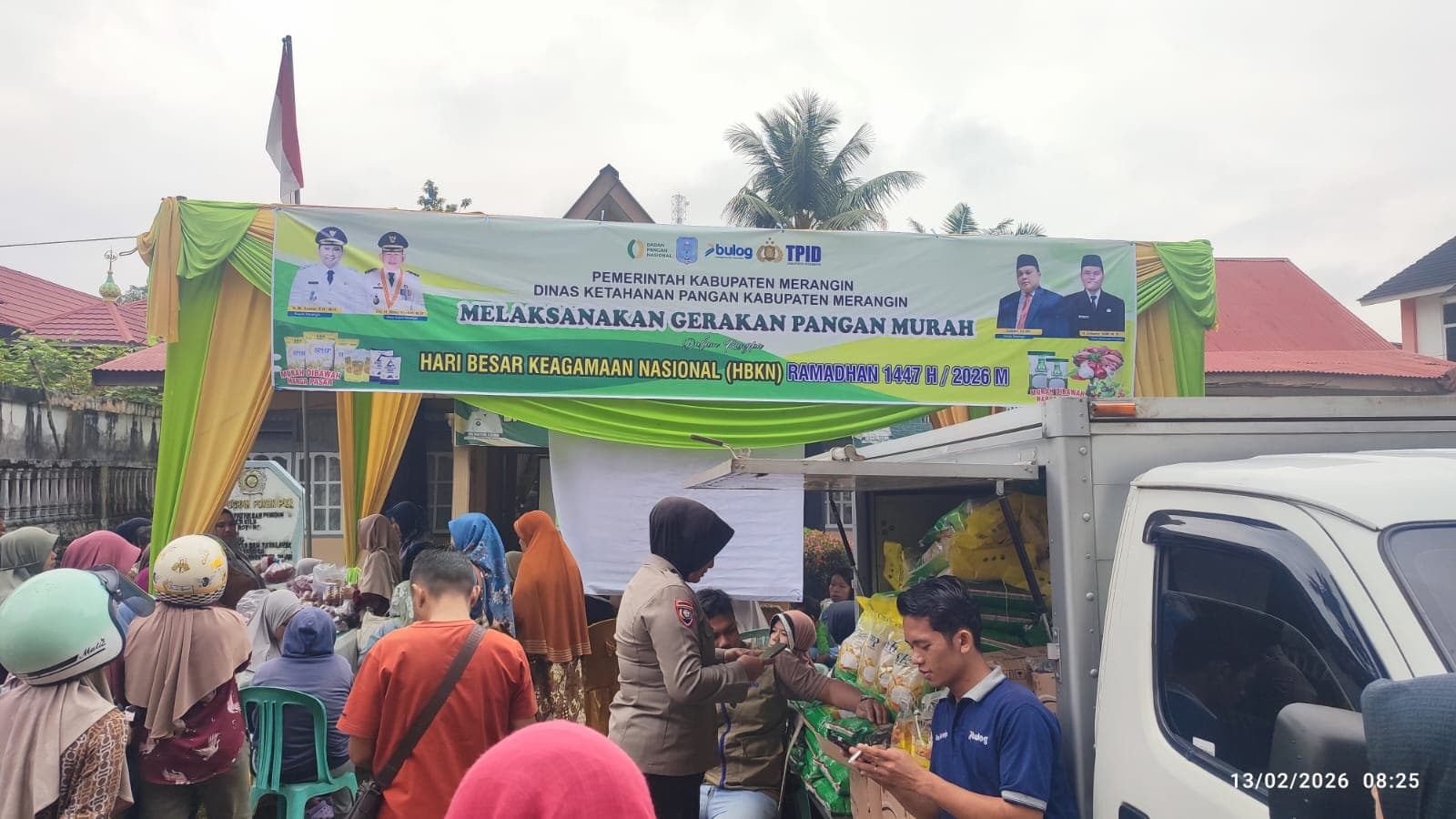 Pemkab Merangin dan Sarolangun Bersama Bulog Ikut Melaksanakan Gerakan Pangan Murah Serentak Se Indonesia