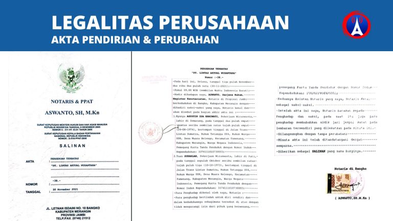 Akta Pendirian & Perubahan