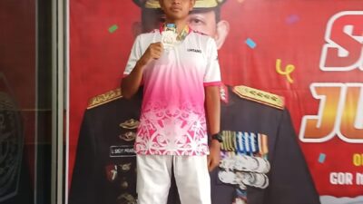 Muhammad Lintang Aulia Meraih Medali Perak Pada Kejuaraan Nasional Taekwondo Piala Kapolri Ke 5 di Jakarta 