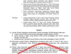 PDAM Tirta Merangin Mengakangi Permen Dalam Negeri No. 2 Tahun 2007