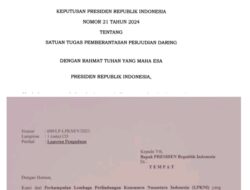 Presiden Jokowi Menjawab Surat Laporan LPKNI Terkait Judi Online 