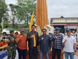 Tugu Jagung NK Di Kampung Restu Buana Di Resmikan