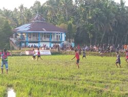 Sambut HUT RI-79, Pemuda Bukit Putus Dalam Gelar Pertandingan Liga Sawah CUP-3 Tahun 2024