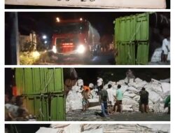 Akibat Tak Kuat Menahan  Beban Muatan Mobil Fuso Muatan Karung, Rem Blong di Turunan Muara Piluk Bakauheni Lampung