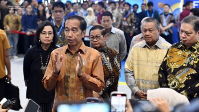 Presiden Jokowi Hadiri Festival Ekonomi Keuangan Digital Dan Karya Kreatif Indonesia Di JCC Senayan