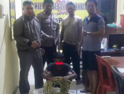 Karena Lilitan Kabel Yang Membentang Di Tanah, Akhirnya Satu Orang Dilarikan Polisi.