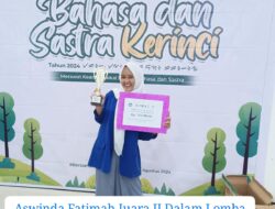 Aswinda Fatimah Siswi SMAN 12 Merangin Meraih Juara II Dalam Lomba Baca Puisi Kategori Pelajar Tingkat Provinsi Jambi Di Kerinci 