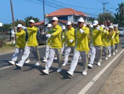 Meriahkan HUT RI ke-79, Lomba Gerak Jalan Semarakkan Kecamatan Linggo Sari Baganti