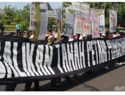 PETANI PUNDENREJO (PATI -JATENG) TUNTUT PENGEMBALIAN LAHAN DAN PENGHENTIAN INTIMIDASI OLEH PT LPI