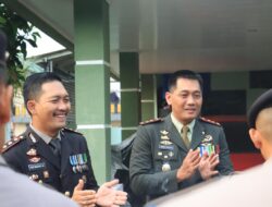 KAPOLRES BOGOR DAN JAJARANNYA BERIKAN KEJUTAN KE DANDIM O621 DI HUT TNI KE 79