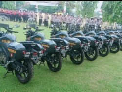 Penyerahan Kendaraan Roda 2 dan Tablet Android Oleh Dir Samapta Polda Jambi Kombes Pol Yohanes W.Niti.H.N,S.I.K.Kepada Kapolres Bungo AKBP Natalena Eko Cahyono,S.Kom