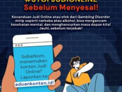 Perjudian Online Perusak Sendi Perekonomian, Ancaman Serius Bagi Bangsa Indonesia 